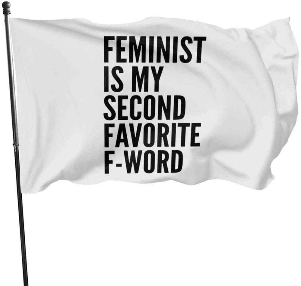 bandera feminismo con frase